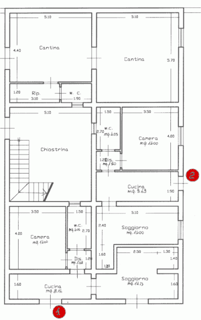 Grundriss Bilocale 1 Grundriss Bilocale 1