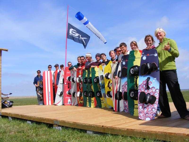 In der Gruppe kiten lernen In der Gruppe kiten lernen