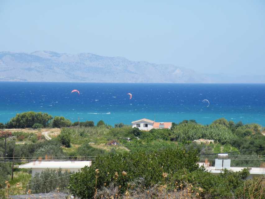 Blick zum Kitespot Kalavarda Blick zum Kitespot Kalavarda