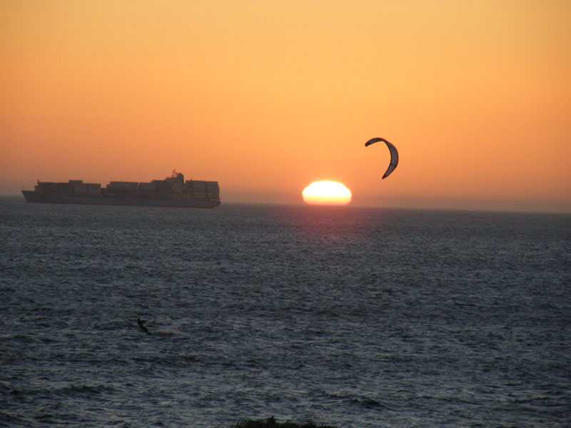 Blick vom Balkon-sunset surf Blick vom Balkon-sunset surf